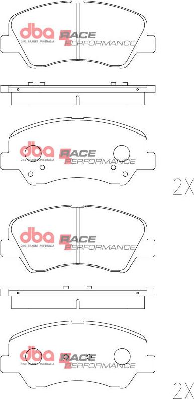 DBA Australia DB2272RP - Kit de plaquettes de frein, frein à disque cwaw.fr