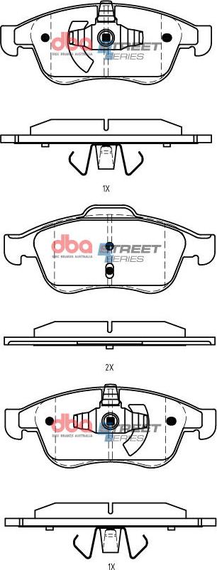 DBA Australia DB7988SS - Kit de plaquettes de frein, frein à disque cwaw.fr