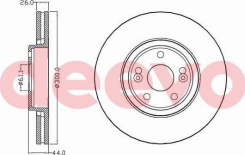 DEEVO BD19520 - Disque de frein cwaw.fr