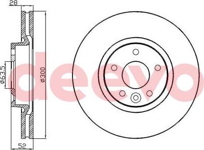 DEEVO BD19120 - Disque de frein cwaw.fr