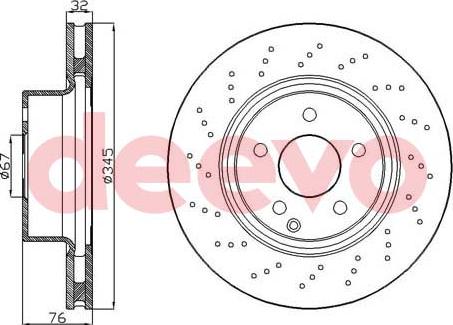 DEEVO BD14060 - Disque de frein cwaw.fr