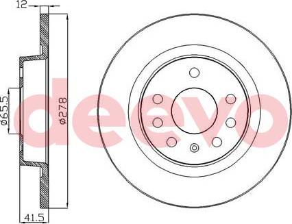 DEEVO BD14260 - Disque de frein cwaw.fr