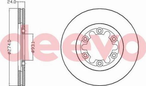 DEEVO BD14700 - Disque de frein cwaw.fr