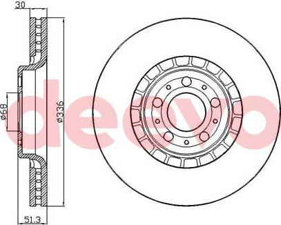 DEEVO BD15480 - Disque de frein cwaw.fr