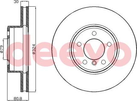 DEEVO BD15140 - Disque de frein cwaw.fr