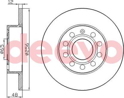 DEEVO BD16520 - Disque de frein cwaw.fr