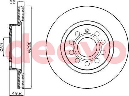 DEEVO BD16640 - Disque de frein cwaw.fr