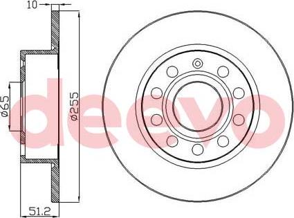 DEEVO BD16660 - Disque de frein cwaw.fr