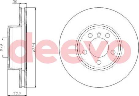 DEEVO BD16040 - Disque de frein cwaw.fr