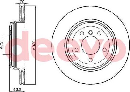 DEEVO BD16060 - Disque de frein cwaw.fr