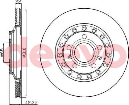 DEEVO BD16000 - Disque de frein cwaw.fr