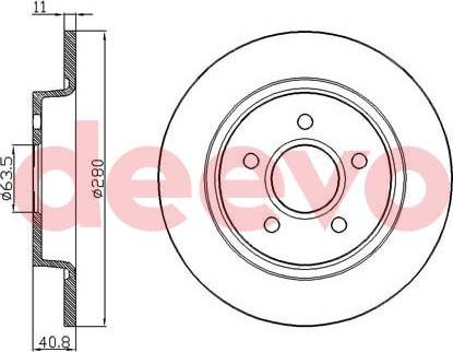 DEEVO BD16740 - Disque de frein cwaw.fr