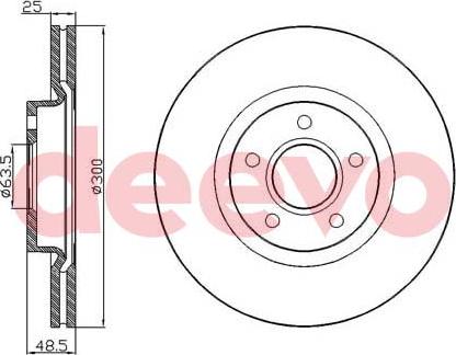 DEEVO BD16700 - Disque de frein cwaw.fr