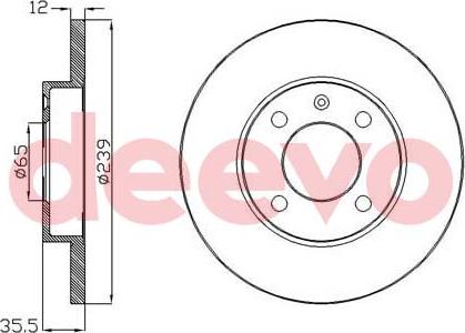 DEEVO BD10440 - Disque de frein cwaw.fr