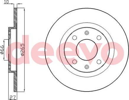 DEEVO BD10460 - Disque de frein cwaw.fr