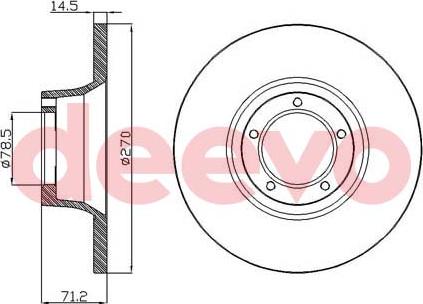 DEEVO BD10560 - Disque de frein cwaw.fr