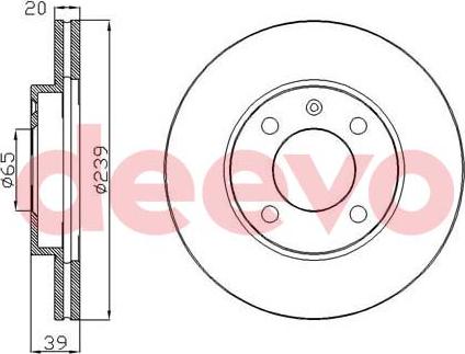 DEEVO BD10640 - Disque de frein cwaw.fr