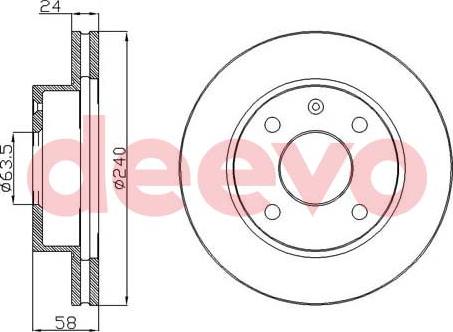 DEEVO BD10120 - Disque de frein cwaw.fr