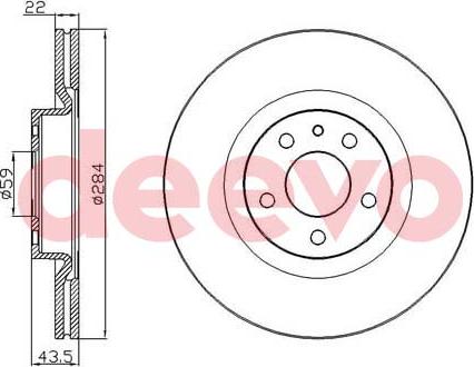 DEEVO BD10170 - Disque de frein cwaw.fr