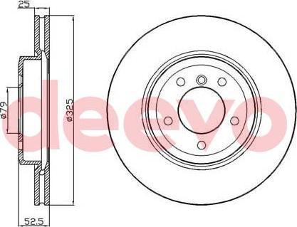 DEEVO BD11620 - Disque de frein cwaw.fr