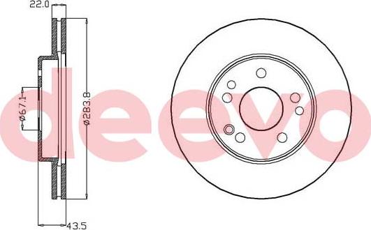 DEEVO BD11200 - Disque de frein cwaw.fr