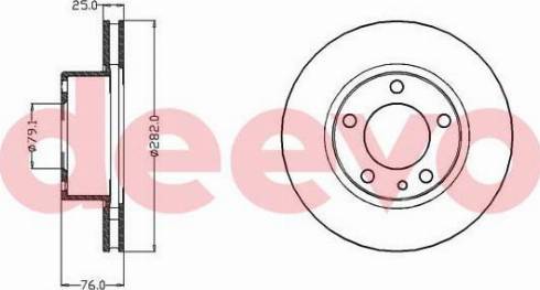 DEEVO BD11780 - Disque de frein cwaw.fr