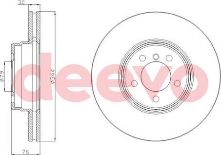 DEEVO BD18520 - Disque de frein cwaw.fr