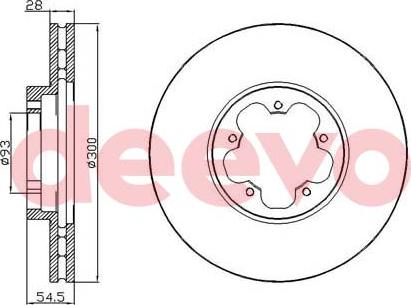 DEEVO BD18320 - Disque de frein cwaw.fr