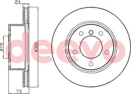 DEEVO BD18220 - Disque de frein cwaw.fr