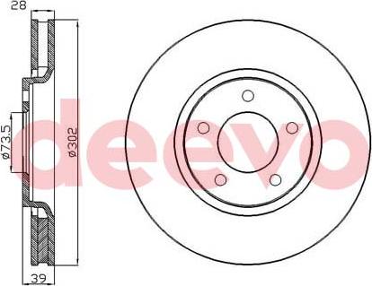 DEEVO BD13900 - Disque de frein cwaw.fr