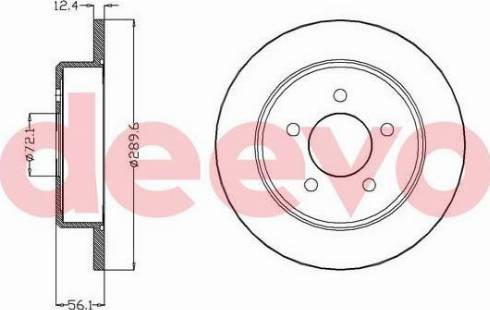 DEEVO BD13920 - Disque de frein cwaw.fr