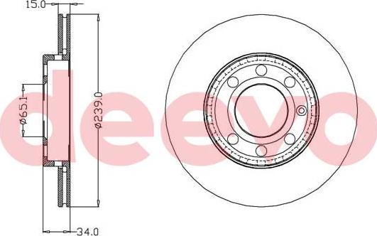 DEEVO BD13780 - Disque de frein cwaw.fr