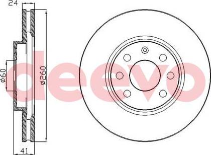 DEEVO BD12980 - Disque de frein cwaw.fr