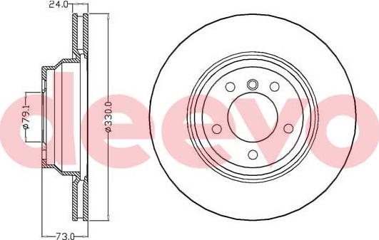 DEEVO BD17840 - Disque de frein cwaw.fr