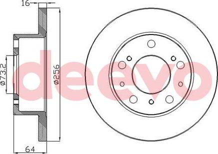 DEEVO BD17200 - Disque de frein cwaw.fr