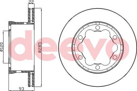 DEEVO BD34880 - Disque de frein cwaw.fr