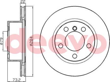 DEEVO BD35580 - Disque de frein cwaw.fr