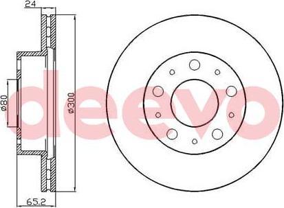 DEEVO BD31420 - Disque de frein cwaw.fr