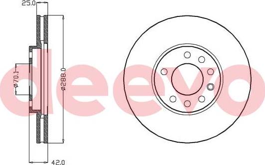 DEEVO BD31700 - Disque de frein cwaw.fr