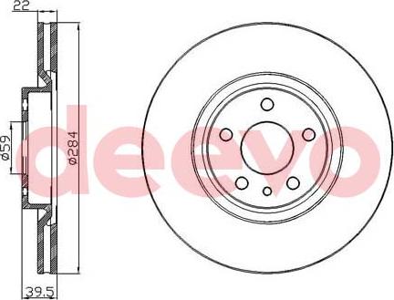 DEEVO BD31780 - Disque de frein cwaw.fr