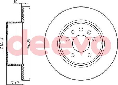 DEEVO BD31720 - Disque de frein cwaw.fr