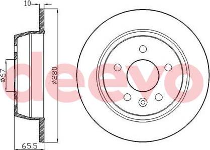 DEEVO BD33000 - Disque de frein cwaw.fr