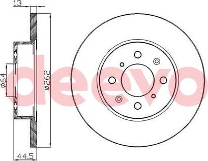 DEEVO BD33020 - Disque de frein cwaw.fr