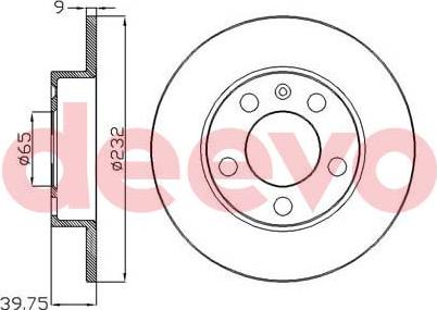 DEEVO BD33140 - Disque de frein cwaw.fr