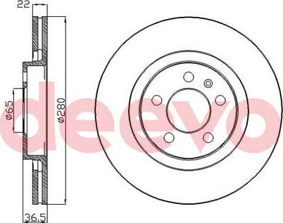 DEEVO BD33120 - Disque de frein cwaw.fr