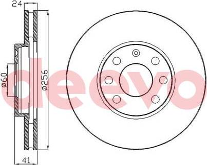 DEEVO BD33820 - Disque de frein cwaw.fr