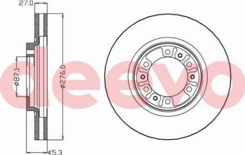 DEEVO BD32420 - Disque de frein cwaw.fr