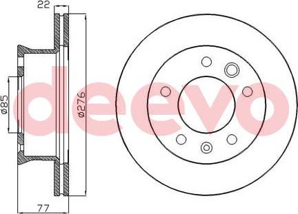 DEEVO BD32020 - Disque de frein cwaw.fr