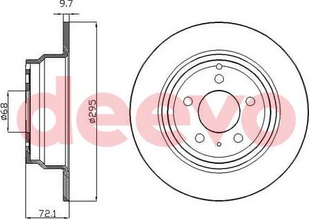 DEEVO BD29960 - Disque de frein cwaw.fr