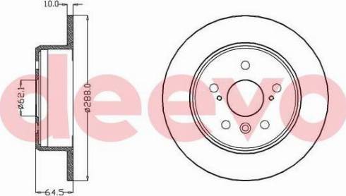 DEEVO BD29420 - Disque de frein cwaw.fr